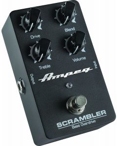 AMPEG SCRAMBLER OVERDRIVE EFFETTO A PEDALE PER BASSO BLEND DRIVE TREBLE VOLUME