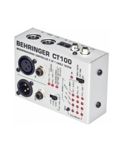 BEHRINGER CT100 CABLE TESTER PER CAVI TESTACAVI AUDIO + TEST TONE DOPPIA FREQUENZA