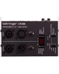 BEHRINGER CT200 CABLE TESTER PER CAVI + TEST TONE DOPPIA FREQUENZA / TESTACAVI AUDIO PROCESSORE 8 IN 1