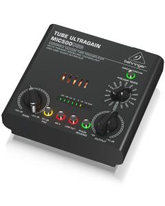 BEHRINGER MIC500-USB TUBE ULTRAGAIN PREAMPLIFICATORE MICROFONICO VALVOLARE LIMITER 16 PRESET INTERFACCIA AUDIO USB