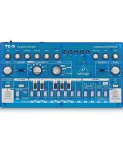 BEHRINGER TD-3 BB CELESTE SINTETIZZATORE ANALOGICO DI BASSI CON STEP SEQUENCER ARPEGGIATORE E FILTRO RISONANTE