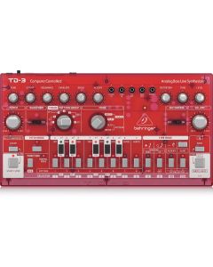 BEHRINGER TD-3 SB ROSSO SINTETIZZATORE ANALOGICO DI BASSI CON STEP SEQUENCER ARPEGGIATORE E FILTRO RISONANTE