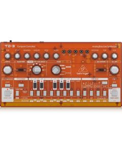 BEHRINGER TD-3 TG ARANCIONE SINTETIZZATORE ANALOGICO DI BASSI CON STEP SEQUENCER ARPEGGIATORE E FILTRO RISONANTE