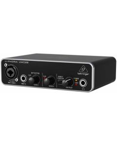 BEHRINGER UMC22 INTERFACCIA AUDIO 2X2 SCHEDA USB 2 IN 2 OUT 24 BIT 48 KHZ PC E MAC PREAMPLIFICATORE MICROFONICO MIDAS