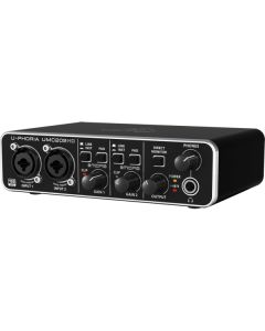 BEHRINGER UMC202HD INTERFACCIA AUDIO 2X2 SCHEDA USB 24 BIT 192 KHZ PREAMPLIFICATORI MICROFONICI MIDAS PHANTOM POWER +48V