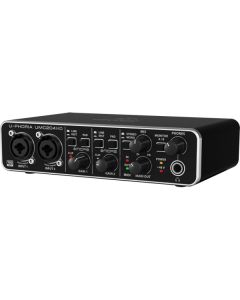 BEHRINGER UMC204HD INTERFACCIA AUDIO 2X4 SCHEDA AUDIO MIDI USB 2 IN 4 OUT 24 BIT 192 KHZ 2 PREAMPLIFICATORI MICROFONICI MIDAS PHANTOM POWER +48V