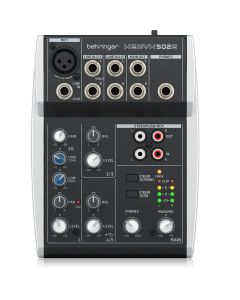 BEHRINGER XENYX 502S MIXER 5 INGRESSI CON INTERFACCIA STREAMING USB