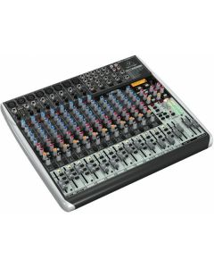 BEHRINGER XENYX QX2222-USB MIXER USB 22 INGRESSI 8 COMPRESSORI 2 BUS EFFETTI KLARK TEKNIK WIRELESS READY +48V