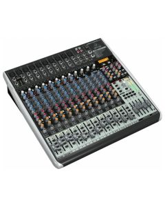 BEHRINGER XENYX QX2442USB MIXER 24 INGRESSI 8 COMPRESSORI EFFETTI KLARK TEKNIK WIRELESS READY INTERFACCIA AUDIO USB SOFTWARE