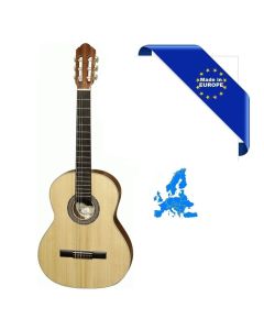 HORA CHITARRA CLASSICA 4/4 SM10 CRISTAL MADE IN EUROPE TOP ABETE MASSELLO SELEZIONATO FONDO-FASCE MOGANO MASSELLO ROSETTA INTARSIATA MANICO MOGANO TASTIERA PALISSANDRO SCALA 650MM