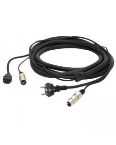 COBRA CMA-S05 CAVO PHONO-RETE 5 MT DA XLR MASCHIO PRESA IEC VDE A XLR FEMMINA SPINA SCHUKO