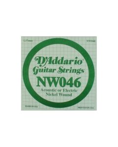 D'ADDARIO NW046  CORDA SINGOLA PER CHITARRA ACUSTICA/ELETTRICA