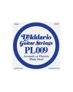 D'ADDARIO PL009 CORDA SINGOLA PER CHITARRA ACUSTICA/ELETTRICA