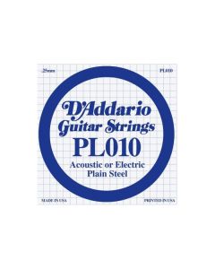 D'ADDARIO PL010 CORDA SINGOLA PER CHITARRA ACUSTICA/ELETTRICA