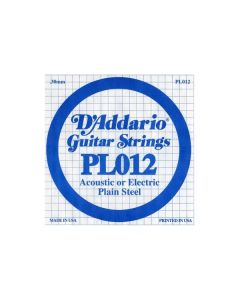 D'ADDARIO PL012 CORDA SINGOLA PER CHITARRA ACUSTICA/ELETTRICA