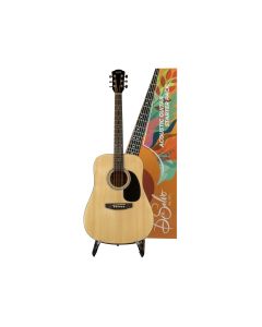 DE SALVO AG1NT CHITARRA ACUSTICA DREADNOUGHT NATURAL 4/4 + ACCESSORI