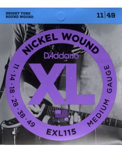 D'ADDARIO EXL115 CORDE CHITARRA ELETTRICA SCALATURA 011-049