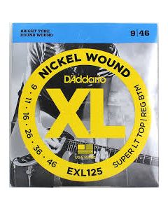 D'ADDARIO EXL 125 SUPER LIGHT TOP REG BOTTOM PER CHITARRA ELETTRICA