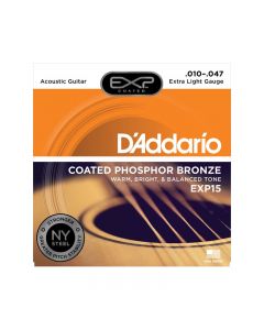 D'ADDARIO EXP15 PHOSPHORE CORDE CHITARRA ACUSTICA 10-47