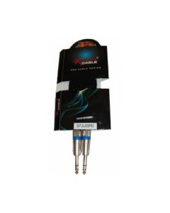 EXTREME 1 JACK STEREO 1/4" 6,3MM / 1 JACK STEREO 1/4" 6,3MM 0,5MT CONNETTORI ANTISCIVOLO ERGONOMICI