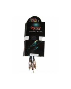 EXTREME 1MJS2R1PRO  MINI JACK STEREO 1/8" 3,5MM-2 RCA MASCHI 1MT CONNETTORI SMONTABILI + SET ANELLINI COLORATI IDENTIFICATIVI PER CONNETTORE