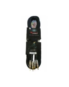 EXTREME 2R2R5PRO 2RCA MASCHIO -2RCA MASCHIO CAVO AUDIO DI SEGNALE SCHERMATO 5 MT