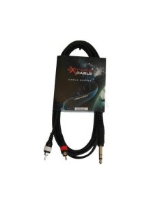 EXTREME 2R1JS3 CAVO 2 RCA MASCHIO - 1 JACK MASCHIO STEREO 1/4" 6.3mm