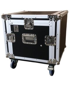 EXTREME YC8UR9M FLIGHT CASE LEGNO 10MM COMBO UNITA RACK 8U MIXER 9U 3 COPERCHI 6 CHIUSURE 2 MANIGLIE 4 RUOTE