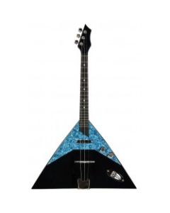 ELECTRIC PRIM BALALAIKA PRIMA SOPRANO 3 CORDE ELETTRIFICATA 2 TONI MADE IN EUROPE TOP ABETE MASSELLO CORPO ACERO MASSELLO TASTIERA ACACIA MANICO FAGGIO SCALA 440mm