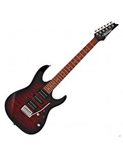 IBANEZ GRX70QA TRB TRASPARENT RED BURST CHITARRA ELETTRICA 22 TASTI ROSSO TRASPARENTE