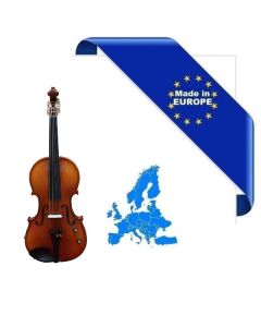 HORA VIOLINO ELETTRICO 4/4 MADE IN EUROPE PONTE TELLER TDESCO TOP ABETE MASSELLO ELETTRIFICATO PIOLI TASTIERA MENTONIERA ACERO + CASE + ARCHETTO