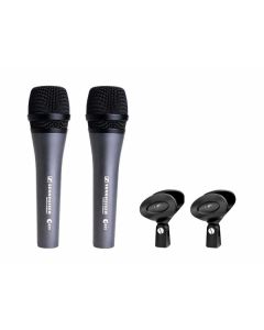 SENNHEISER E835 KIT 2 MICROFONI DINAMICI VOCE + 2 CLAMP + CUSTODIA RIGIDA