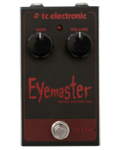 TC ELECTRONIC EYEMASTER METAL EFFETTO DISTORSORE A PEDALE PER CHITARRA TRUE BYPASS