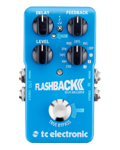 TC ELECTRONIC FLASHBACK 2 DELAY AND LOOPER A PEDALE PER CHITARRA TRUE BYPASS TECNOLOGIA MASH + 3 SLOT TONEPRINT