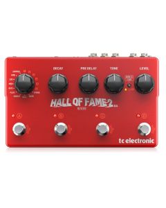 TC ELECTRONIC HALL OF FAME 2 X4 RIVERBERO A PEDALE PER CHITARRA TRUE BYPASS TECNOLOGIA MASH + 6 SLOT TONEPRINT MIDI - USB EX-DEMO