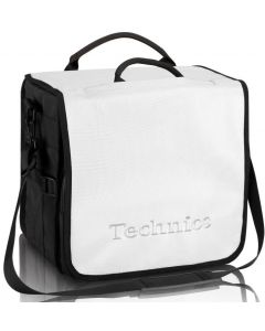 TECHNICS BACKBAG WHITE-SILVER ZAINO BIANCO SCRITTA IN ARGENTO