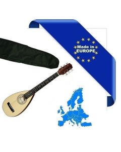 TOURIST TRAVEL GUITAR CHITARRA ACUSTICA DA VIAGGIO MADE IN EUROPE TOP ABETE MASSELLO FONDO FASCE MANICO ACERO MASSELLO TASTIERA PALISSANDRO + BORSA