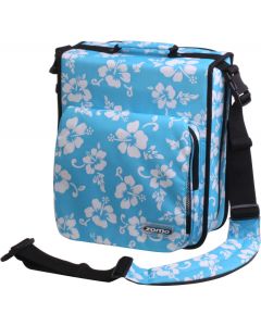 ZOMO CD LARGE PREMIUM BORSA PER 236 CD LIMITED EDITION FLOWER BLU